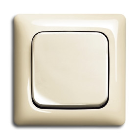 ABB Выключатель 1-клавишный, цвет - слоновая кость, серия Busch-Duro 2000 - Linear
