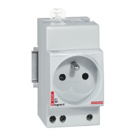 Розетка На DIN-Р 2к+З французский стандарт Розетка На DIN-Р 2к+З французский стандарт