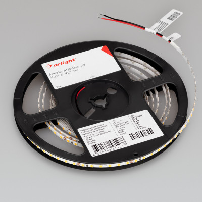Лента UL-A120-5mm 24V Day4000 (9.6 W/m, IP20, 5m) (Arlight, 7 лет), 044060