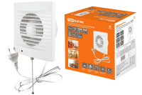 Вентилятор бытовой настенный 100 СВп, с выключателем и проводом 1,3 м, TDM Electric, SQ1807-0013