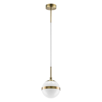 Lightstar 813111 (MD1803-1EB) Подвес GLOBO 1х40W  E14 electroplating bronze/white (в комплекте)