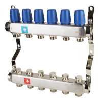Коллектор без расходомеров, 6 выходов, MS.406.06