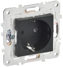 SKANDY Роз. с з/к без з/ш 16А SK-R05Bl черн. IEK, SK-R11-16-K02