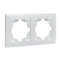 Валенсия рамка 2-местная белая EKF PROxima