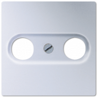 Крышка для TV-FM-розеток, фиксация винтом; дюропласт; алюминий; A500, A561PLTVAL