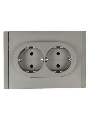 FORTE&PIANO Роз. 2-я с з/к без з/ш б/к 16А FP524 ст. IEK, FP-R21-16-1-K46