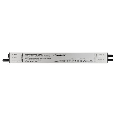 Блок питания ARPV-LG48060-LINEAR-PFC-DALI2-PD (48V, 1.25A, 60W) (Arlight, IP67 Металл, 5 лет), 034881