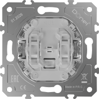 Donel D16  Механизм кнопки звонка 2-х клавишный 2н.о., самозажимные контакты 16 A 250 В~, DO25100