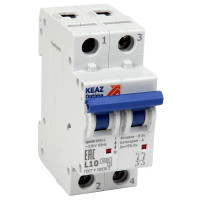 КЭАЗ OptiDin BM63 Автоматический выключатель 2P 20A L 6кА AC (BM63-2L20-УХЛ3)