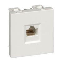 РОЗЕТКА ИНФОРМАЦИОННАЯ "В45" С/У КАТ.5Е ДЛЯ КАБ.КАН. БЕЛЫЙ