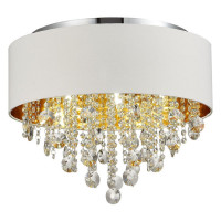 ST LUCE SL1350.502.06 Светильник потолочный ST-Luce Хром/Белый, Золотистый, Прозрачный E14 6*40W