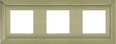 FD01253NS Fede Barcelona Рамка 3-ная, Nickel Satin