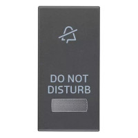Vimar Кнопка 1M + диффузор с символом DND, серый, 20026.DND