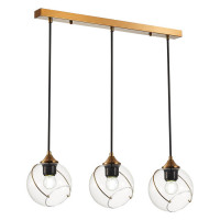 Evoluce SLE103103-03 Светильник подвесной Золотистый/Прозрачный E27 3*60W