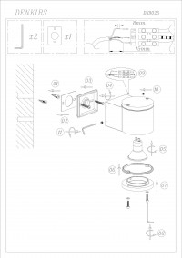 Denkirs DK4016-WH Светильник накладной IP 20, 5 Вт, LED 3000, белый, алюминий/акрил