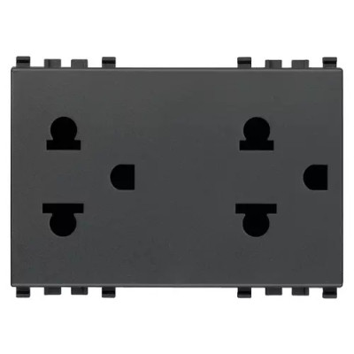 Vimar Две розетки SICURY 2P+T 16A USA+EU, 20249