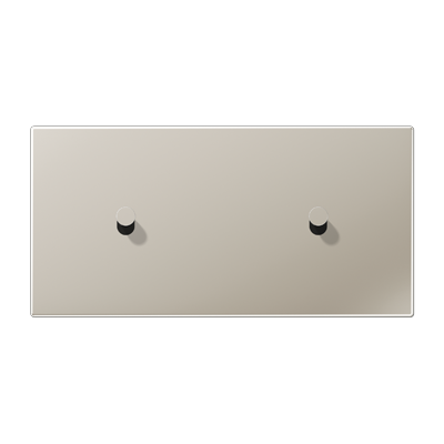 Центральная плата, 2 поста, для горизонтальной установки, тумблеры 1+1,конус; металлическое исполнение; нержавеющая сталь; серия LS, ES12-200K1