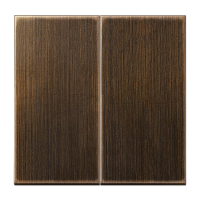 Клавиша для KNX кнопки, 2 группы; металл; латунь Antik, ME102AT Клавиша для KNX кнопки, 2 группы; металл; латунь Antik, ME102AT