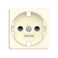 FD16731-A Fede Fede Накладка розетки 2К+3 со шторками для мех-зма FD16523, бежевая FD16731-A Fede Fede Накладка розетки 2К+3 со шторками для мех-зма FD16523, бежевая