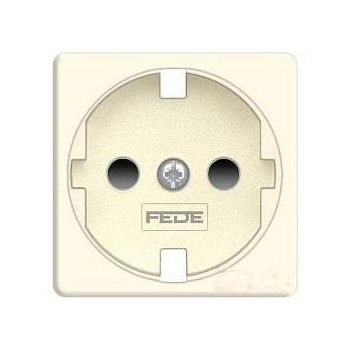 FD16731-A Fede Fede Накладка розетки 2К+3 со шторками для мех-зма FD16523, бежевая