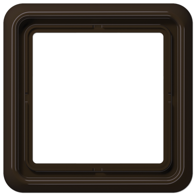 Рамка для вертикальной и горизонтальной установки, 1 пост; дюропласт; коричневый; CD500, CD581BR
