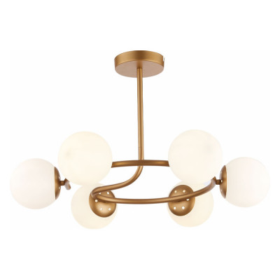 Evoluce SLE220602-06 Светильник потолочный Золотистый/Белый E14 6*40W