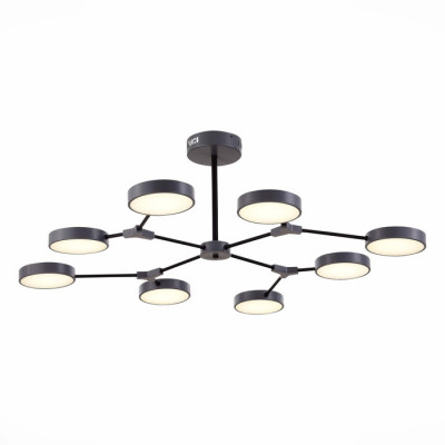 ST LUCE SLE6003-702-08 Светильник потолочный Серый,Черный/Серый LED 8*10W