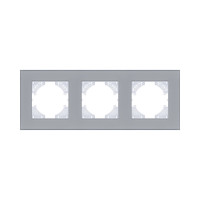 Рамка 3-постовая, стекло серый Kollinger Reflex MG RM3GY Рамка 3-постовая, стекло серый Kollinger Reflex MG RM3GY