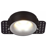 ST LUCE ST218.418.01 Св-к встр. Черный GU10 1*50W  IP20 D78xH30 165-265V Без ламп