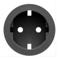 64927 - Celiane Панель лицевая розетки 2К+З нем. ст. безвинт. зажимы, графит, Legrand