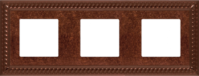 FD01233RU Fede Sevilla Рамка 3-ная, Rustic Cooper