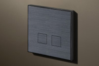 2T Панель одинарная с двумя кнопками 250В~, Fusain