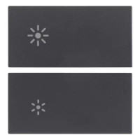 Vimar Две клавиши 2М для автоматизации, с символом "регулировка",серые, 20752.3