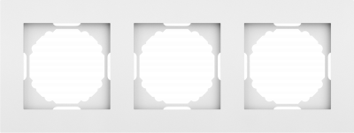 Donel A07 матовый белый рамка 3-я, серия DB, DE21333