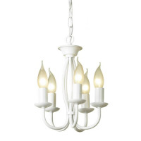 LUSSOLE CONGRESS Люстра подвесная, цвет основания - белый, 5x60W E14, LSP-9912