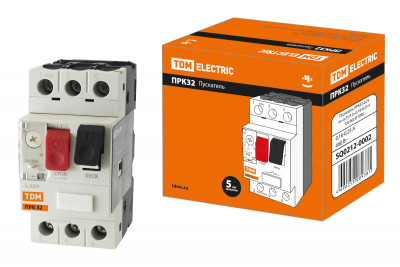 Пускатель ПРК32-0,25 In=0,25A Ir=0,16-0,25A Ue 660В TDM Electric, SQ0212-0002