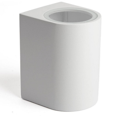 Светильник садово-парковый, 230V GU10, DH014, белый (на стену), Feron 48339