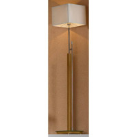 LUSSOLE MONTONE Торшер, цвет основания - хром, плафон - ткань (цвет - белый), 1x60W E27, LSF-2505-01