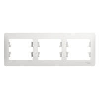 GLOSSA 3-постовая РАМКА, горизонтальная, БЕЛЫЙ GLOSSA 3-постовая РАМКА, горизонтальная, БЕЛЫЙ