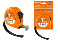 Рулетка, длина 3 м, стальная лента, ширина 16 мм, пластиковый корпус, "Гранит" TDM Electric, SQ1018-0101