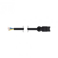 Simon Connect Графит Кабель 2м 3x2,5мм, разъёмы Quick Connection "мама - free-end" 2P+E, CR4020-14