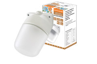 Светильник НПБ400-1П настенный, наклонный белый, IP54, 60 Вт, основание-поликарбонат, Народный, SQ0303-1502