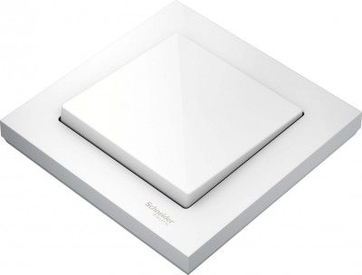 Выключатель 1-клавишный, цвет - активно-белый, серия M-Pure