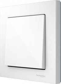 Выключатель 1-клавишный, цвет - активно-белый, серия M-Pure