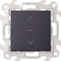 Simon Выключатель жалюзи 3-позиционный 10A 250В~ цвета графит S24 Harmonie, 2420333-038 Simon Выключатель жалюзи 3-позиционный 10A 250В~ цвета графит S24 Harmonie, 2420333-038