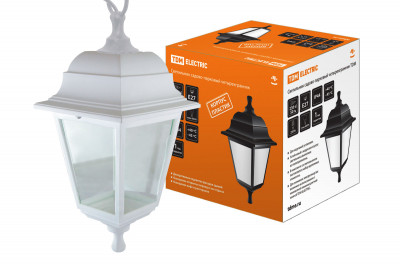 Светильник садово-парковый НСУ 04-60-001 четырехгранник, подвес, пластик, белый TDM Electric, SQ0330-0736