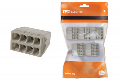 Строительно-монтажная клемма КБМ-2273-248 (2,5мм2) с пастой (5 шт/упак) TDM Electric, SQ0517-0127