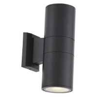 ST LUCE SL074.401.02 Светильник уличный настенный ST-Luce Черный/Черный LED 2*8W 4000K