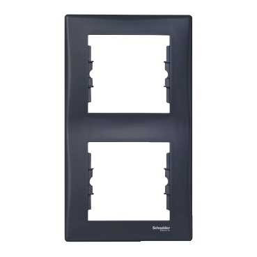 SDN5801170 - SE Sedna Графит Рамка 2-ая вертикальная, Schneider Electric