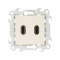 Simon Коннектор 2хUSB, сл кость, 2411090-031